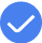 blue check icon